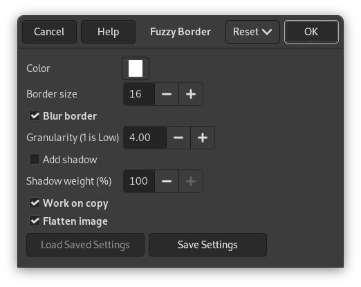 Fuzzy Border options