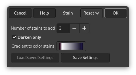 Stain options