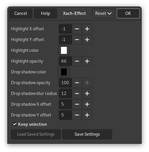 Xach-Effect options