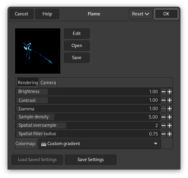 Flame filter options