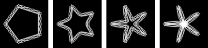 Spyrogimp Polygon-Star Shape Examples