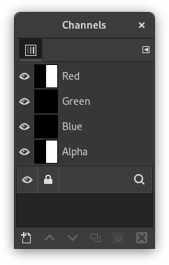 알파 채널 예제 : 배경레이어에 알파 채널을 추가한 경우