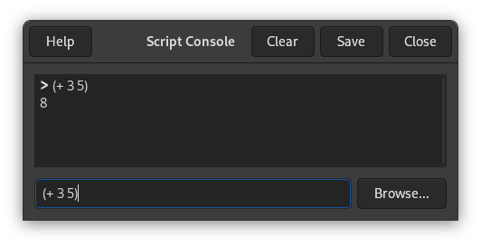 Script-Fu 콘솔 사용