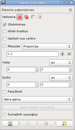 Tool Options Dialog