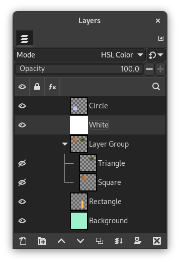 Layer Mode outside Layer Group