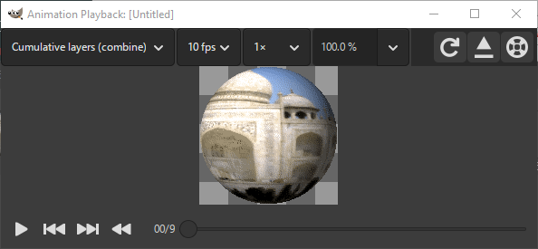 «Playback» filter options