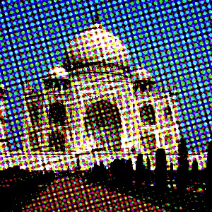 Voorbeeld van toepassen van filter Krantendruk