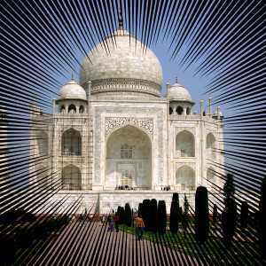 Voorbeeld voor het filter “Lijnennova”