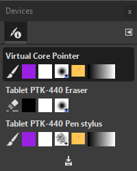 The „Device Status” Dialog