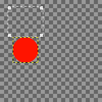 Example of aligning relative to a selection