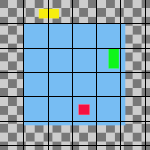 Example Use of Snap to Grid: Layers Aligned to Top Left Corner of Grid Squares