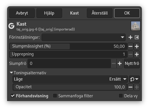Alternativ för ”Kast”