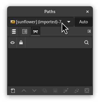 En docka med bildmenyn markerad.