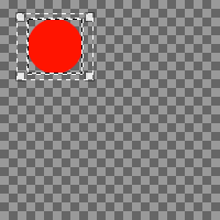 Example of aligning relative to a selection