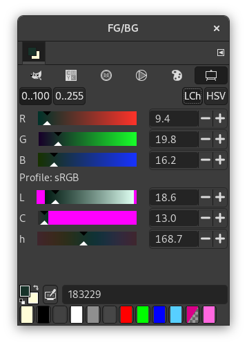 Scales Color Selector