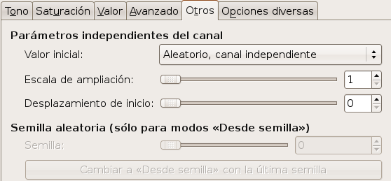 Pestaña «Otros»