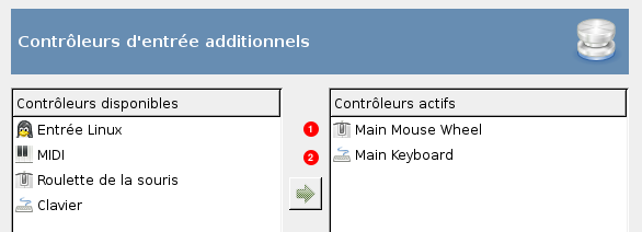 Les préférences des contrôleurs d’entrée